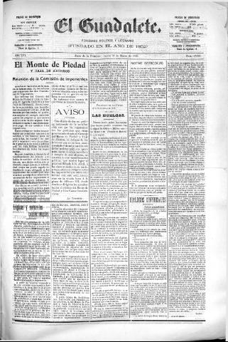 'El Guadalete : periódico literario y de interés general' - Año LVI Número 17368 (31/03/1910)