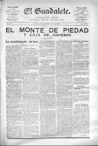 'El Guadalete : periódico literario y de interés general' - Año LVI Número 17370 (02/04/1910)
