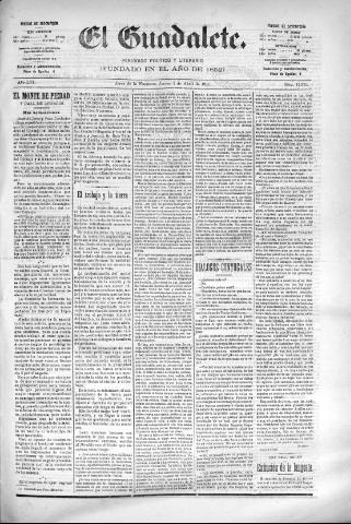 'El Guadalete : periódico literario y de interés general' - Año LVI Número 17375 (07/04/1910)
