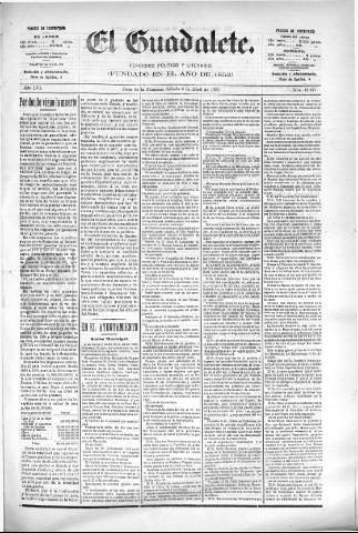 'El Guadalete : periódico literario y de interés general' - Año LVI Número 17377 (09/04/1910)