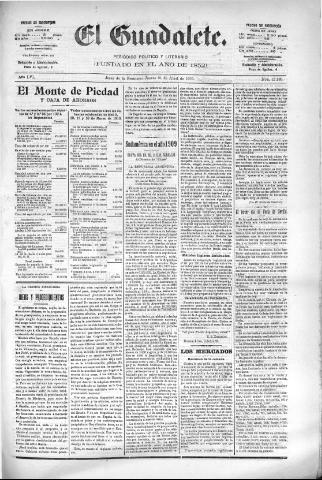 'El Guadalete : periódico literario y de interés general' - Año LVI Número 17389 (21/04/1910)