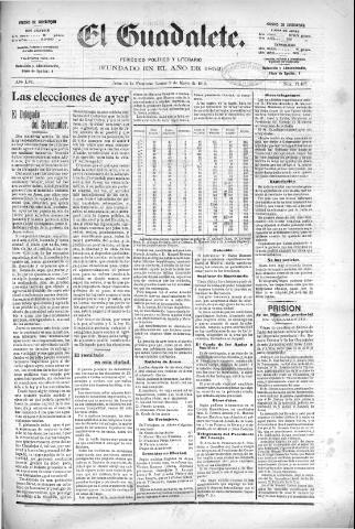 'El Guadalete : periódico literario y de interés general' - Año LVI Número 17407 (09/05/1910)