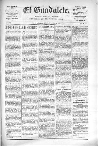 'El Guadalete : periódico literario y de interés general' - Año LVI Número 17409 (11/05/1910)