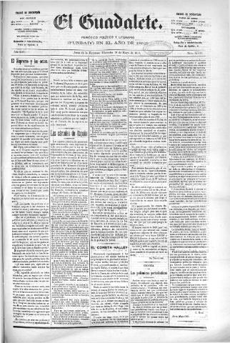 'El Guadalete : periódico literario y de interés general' - Año LVI Número 17416 (18/05/1910)