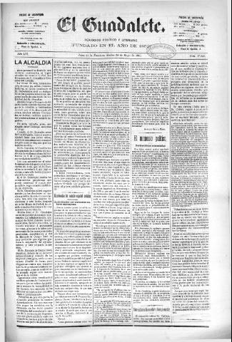 'El Guadalete : periódico literario y de interés general' - Año LVI Número 17422 (24/05/1910)