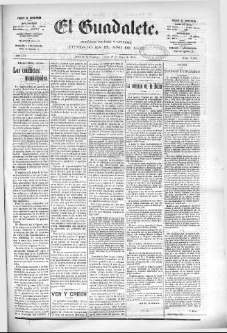 'El Guadalete : periódico literario y de interés general' - Año LVI Número 17424 (26/05/1910)