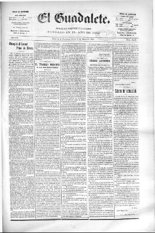 'El Guadalete : periódico literario y de interés general' - Año LVI Número 17427 (30/05/1910)