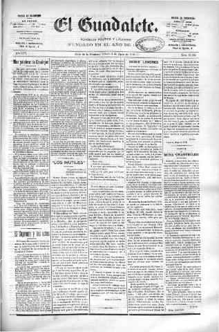 'El Guadalete : periódico literario y de interés general' - Año LVI Número 17432 (04/06/1910)