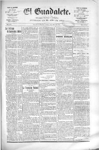 'El Guadalete : periódico literario y de interés general' - Año LVI Número 17437 (09/06/1910)