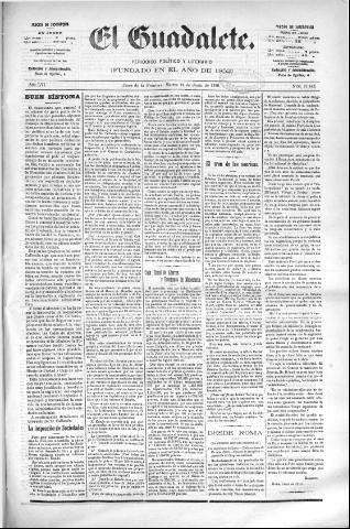 'El Guadalete : periódico literario y de interés general' - Año LVI Número 17442 (14/06/1910)