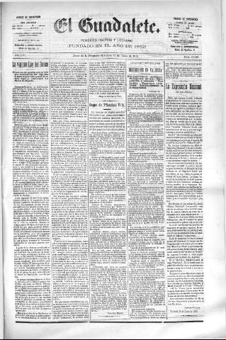 'El Guadalete : periódico literario y de interés general' - Año LVI Número 17443 (15/06/1910)