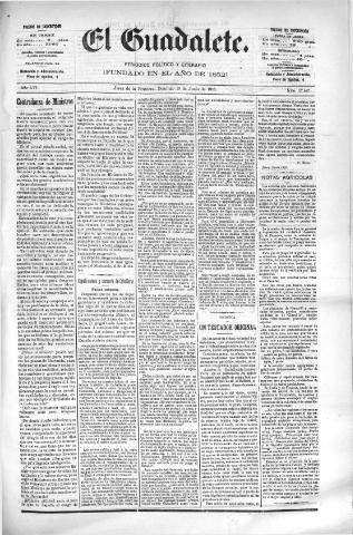'El Guadalete : periódico literario y de interés general' - Año LVI Número 17447 (19/06/1910)