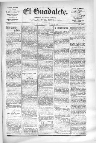 'El Guadalete : periódico literario y de interés general' - Año LVI Número 17448 (20/06/1910)