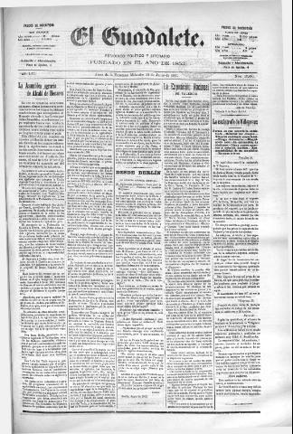 'El Guadalete : periódico literario y de interés general' - Año LVI Número 17450 (22/06/1910)