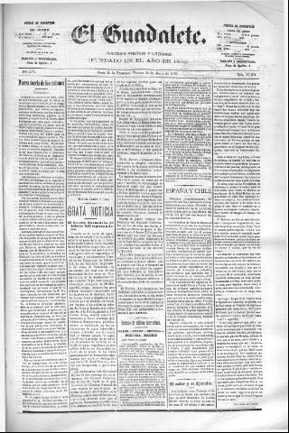 'El Guadalete : periódico literario y de interés general' - Año LVI Número 17452 (24/06/1910)