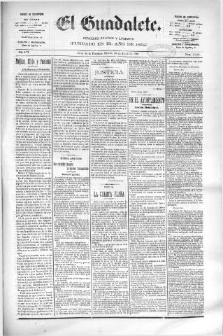 'El Guadalete : periódico literario y de interés general' - Año LVI Número 17453 (25/06/1910)