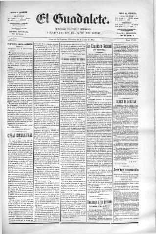 'El Guadalete : periódico literario y de interés general' - Año LVI Número 17457 (29/06/1910)