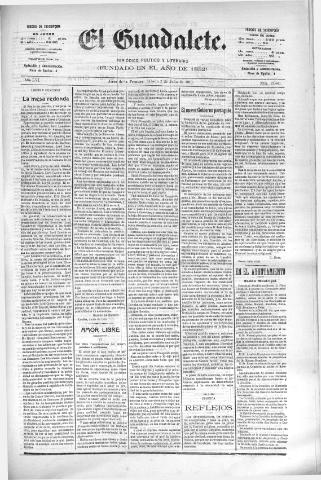 'El Guadalete : periódico literario y de interés general' - Año LVI Número 17460 (02/07/1910)
