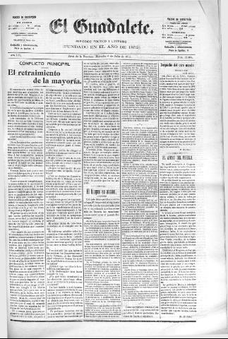 'El Guadalete : periódico literario y de interés general' - Año LVI Número 17464 (06/07/1910)