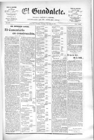 'El Guadalete : periódico literario y de interés general' - Año LVI Número 17468 (10/07/1910)