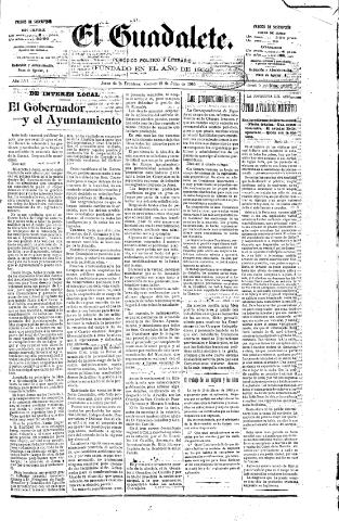 'El Guadalete : periódico literario y de interés general' - Año LVI Número 17473 (15/07/1910)