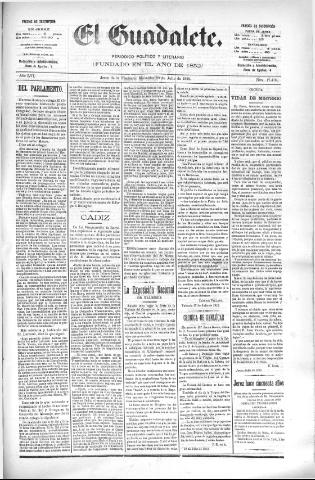 'El Guadalete : periódico literario y de interés general' - Año LVI Número 17478 (20/07/1910)
