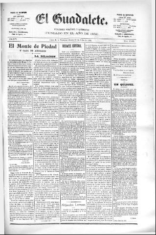 'El Guadalete : periódico literario y de interés general' - Año LVI Número 17479 (21/07/1910)