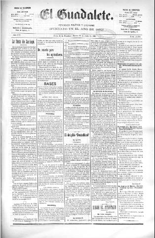 'El Guadalete : periódico literario y de interés general' - Año LVI Número 17484 (26/07/1910)