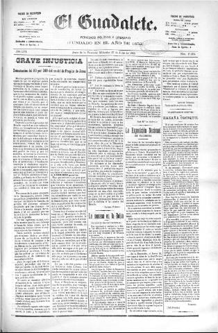 'El Guadalete : periódico literario y de interés general' - Año LVI Número 17485 (27/07/1910)