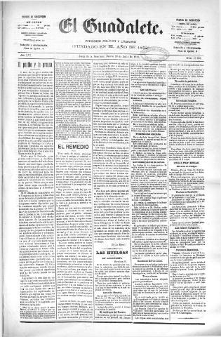 'El Guadalete : periódico literario y de interés general' - Año LVI Número 17486 (28/07/1910)