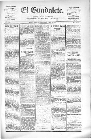 'El Guadalete : periódico literario y de interés general' - Año LVI Número 17492 (03/08/1910)