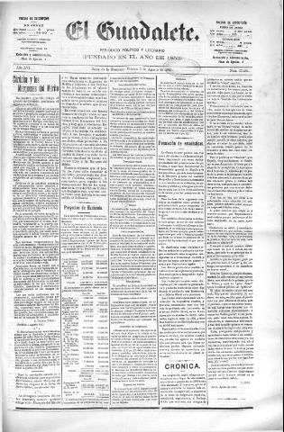 'El Guadalete : periódico literario y de interés general' - Año LVI Número 17494 (05/08/1910)