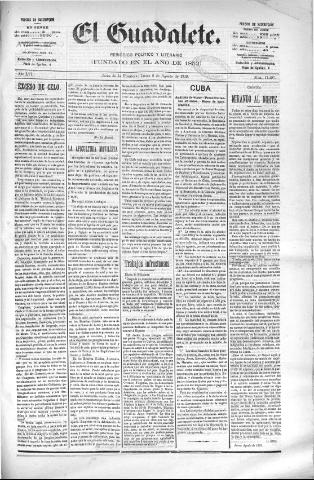'El Guadalete : periódico literario y de interés general' - Año LVI Número 17497 (08/08/1910)