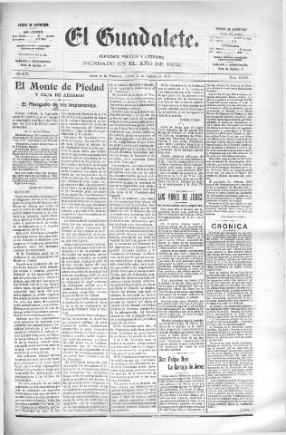 'El Guadalete : periódico literario y de interés general' - Año LVI Número 17500 (11/08/1910)