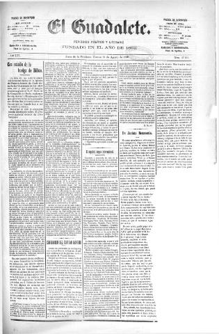 'El Guadalete : periódico literario y de interés general' - Año LVI Número 17501 (12/08/1910)