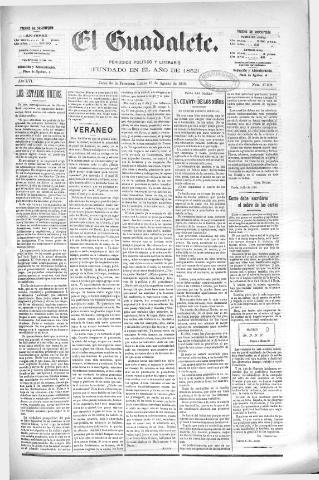 'El Guadalete : periódico literario y de interés general' - Año LVI Número 17504 (15/08/1910)