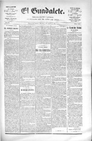 'El Guadalete : periódico literario y de interés general' - Año LVI Número 17506 (17/08/1910)