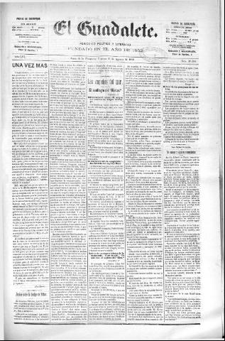 'El Guadalete : periódico literario y de interés general' - Año LVI Número 17508 (19/08/1910)