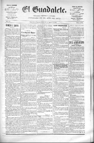 'El Guadalete : periódico literario y de interés general' - Año LVI Número 17509 (20/08/1910)