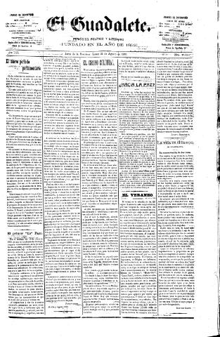 'El Guadalete : periódico literario y de interés general' - Año LVI Número 17511 (22/08/1910)