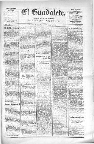 'El Guadalete : periódico literario y de interés general' - Año LVI Número 17515 (26/08/1910)