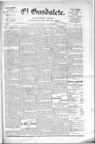 'El Guadalete : periódico literario y de interés general' - Año LVI Número 17518 (29/08/1910)