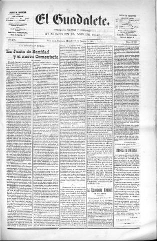 'El Guadalete : periódico literario y de interés general' - Año LVI Número 17520 (31/08/1910)
