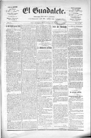 'El Guadalete : periódico literario y de interés general' - Año LVI Número 17526 (06/09/1910)