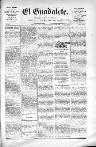 'El Guadalete : periódico literario y de interés general' - Año LVI Número 17528 (08/09/1910)