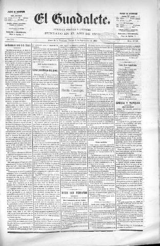 'El Guadalete : periódico literario y de interés general' - Año LVI Número 17529 (09/09/1910)