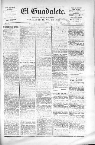 'El Guadalete : periódico literario y de interés general' - Año LVI Número 17532 (12/09/1910)
