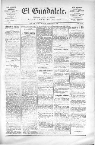 'El Guadalete : periódico literario y de interés general' - Año LVI Número 17542 (22/09/1910)