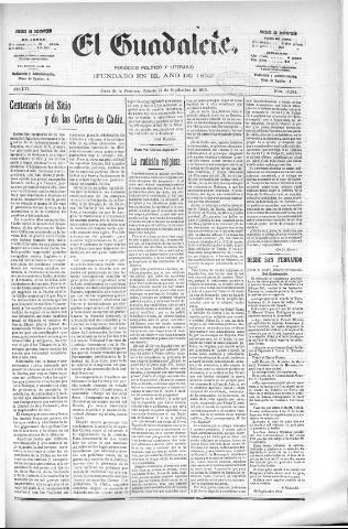 'El Guadalete : periódico literario y de interés general' - Año LVI Número 17544 (24/09/1910)