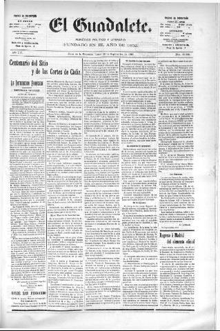 'El Guadalete : periódico literario y de interés general' - Año LVI Número 17546 (26/09/1910)